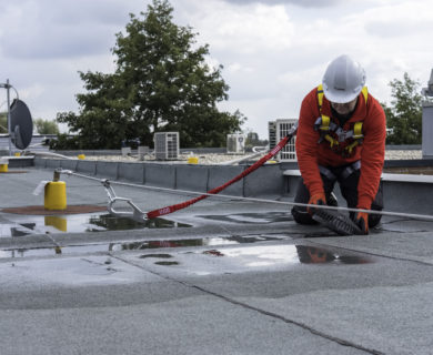 valbeveiliging op platte daken